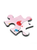 Mr. & Mrs. Panda Puzzle Einhorn Wut ohne Spruch in Rot Pastell
