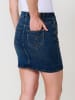 KOROSHI Bestickter Minirock aus Jeans in blau