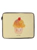 Mr. & Mrs. Panda Laptoptasche Cupcake ohne Spruch in Gelb Pastell