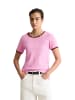 Marc O'Polo DENIM T-Shirt mit Struktur slim in Medium Pink