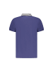 cavalli CLASS Blaues Baumwoll-Polohemd
