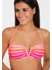 Venice Beach Bandeau-Bikini in pink-gestreift