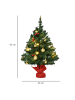 HOMCOM Weihnachtsbaum-∅40 x H60 cm-Grün