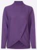 Sieh an! Stehkragen-Pullover in lila