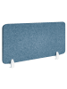 Beliani Schreibtischtrennwand SPLIT in Blau - (W) 160 x (H) 50 x (L) 1 cm