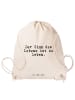 Mr. & Mrs. Panda Gymtasche Der Sinn des Lebens... mit Spruch in Creme