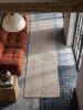 KADIMA DESIGN KASOS Beige Teppichläufer 80x300 Geometrisch Polyester Waschbar in Beige