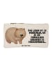 Mr. & Mrs. Panda Schminktasche Wombat mit Spruch in Weiß