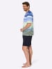 hajo Shorty in marine-pistazie-geringelt