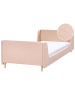 Beliani Kinderbett LAYE in Beige/Braun - (W) 100 x (H) 58 x (L) 216 cm