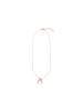 Luxenter Metal alloy necklace with cubic zirconia, finished in 18k rose gold - Cali