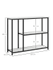 HOMCOM Konsolentisch in Weiß 100L x 30B x 80H cm
