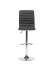 Beliani 2-tlg Drehhocker LUCERNE in Schwarz/Silber