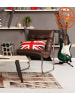 KADIMA DESIGN Lounge Stuhl Synthetik Braun | Loungesessel für Wohnzimmer in Braun