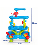 relaxdays Wasserspieltisch "4 Etagen" in Bunt - (B)58 x (H)82 x (T)58 cm