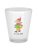 Mr. & Mrs. Panda Schnapsglas Fuchs  Schlittschuhe ohne Spruch in Transparent