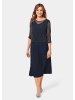 GOLDNER Perlenkleid mit Glanzeffekt in mitternachtsblau