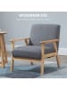 HOMCOM Sessel in Grau 64L x 70B x 72H cm