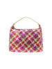 faina Women Hobo Bag in Gold Fuchsia