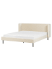 Beliani Doppelbett ARETTE in Beige - (W) 184 x (H) 95 x (L) 215 cm