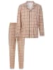 Sieh an! Schlafanzug in beige-kariert