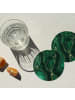 OnlyWow Glasuntersetzer 6er-Set Malachit
