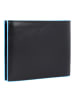 Piquadro Blue Square Kreditkartenetui Leder 12,5 cm in black