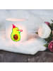 Mr. & Mrs. Panda Glas Windlicht Avocado Party Zeit ohne Spruch in Transparent