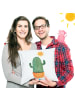 Mr. & Mrs. Panda Kopfkissen Kaktus Sonne ohne Spruch in Weiß