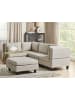 Beliani 5-tlg Modulsofa UNSTAD in Beige/Schwarz