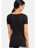 Hanro Unterhemd / Shirt Kurzarm Ultralight in Schwarz
