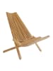 ebuy24 Gartenstuhl Calero Teak 63 x 80 cm