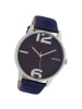 Oozoo Analog-Armbanduhr Oozoo Timepieces dunkelblau groß (ca. 45mm)
