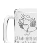 Mr. & Mrs. Panda Henkelglas Rabe Sombrero mit Spruch in Transparent