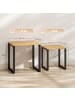 HOMCOM Couchtisch in Naturholz 60L x 50B x 60H cm