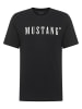 Mustang T-Shirt 'Style Austin' in schwarz