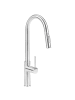 Beliani Küchenarmatur PARANAM in Silber - (W) 24 x (H) 47 x (L) 5 cm
