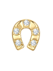 Glanzstücke München Piercing Hufeisen aus Sterling Silber mit Zirkonia in gelbgold