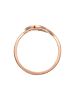 Elli Ring 925 Sterling Silber Spirale, Wellen in Rosegold