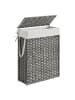 SONGMICS Wäschekorb Eliott in Grau - (B)20 x (H)61 x (T)46 cm