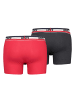 Levi´s Boxershort 2er Pack in Rot/Dunkelgrau