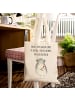 Mr. & Mrs. Panda Tragetasche Chinchilla Blume mit Spruch in Creme