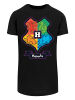 F4NT4STIC Long Cut T-Shirt Harry Potter Hogwarts Junior Crest in schwarz