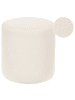 Beliani Pouf MOAB in Weiß - (W) 39 x (H) 41 x (L) 39 cm