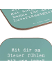 Mr. & Mrs. Panda Glasuntersetzer Spruch Busfahrer Sicherheit mit... in Meeresbrise