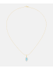 Diamant L'éternel Kette mit Anhänger, mit Blautopas, 375 Gelbgold