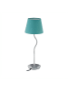 relaxdays Tischlampe in Türkis/ Silber - (H)47 x Ø 17 cm