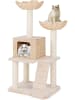 COSTWAY Kratzbaum mit Katzenhöhle 122 cm in Beige