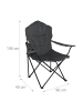 relaxdays Campingstuhl in Grau - (B)90 x (H)106 x (T)45 cm