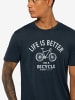 super.natural Merino T-Shirt M BETTER BIKE TEE in blau